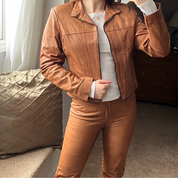 Vintage Brown Leather Matching Set - Picture 8 of 13